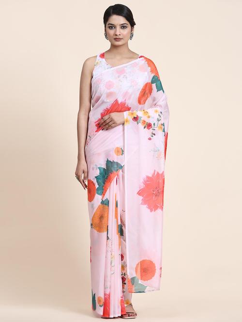 women self-designed handloom saree with blouse - 21275808 - Standard Image - 0