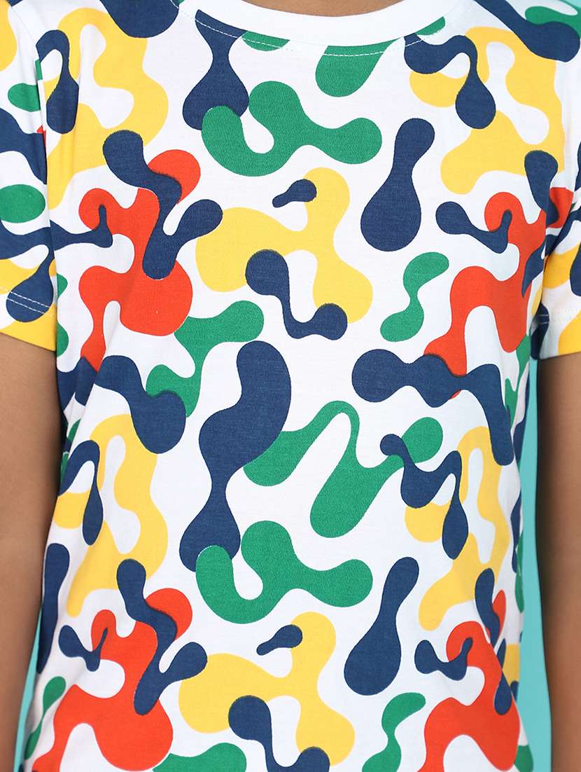 boys round neck printed shorts twin set - 21275957 -  Standard Image - 5