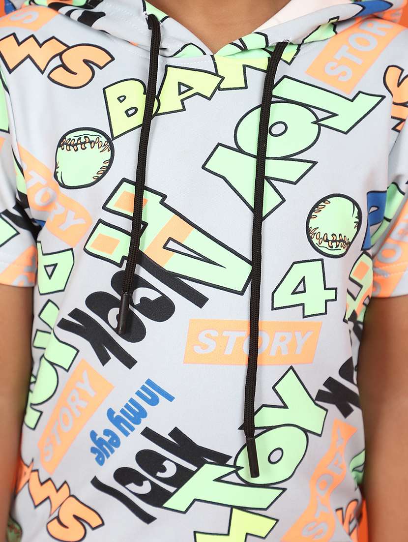 boys round neck printed full length set - 21275959 -  Standard Image - 5