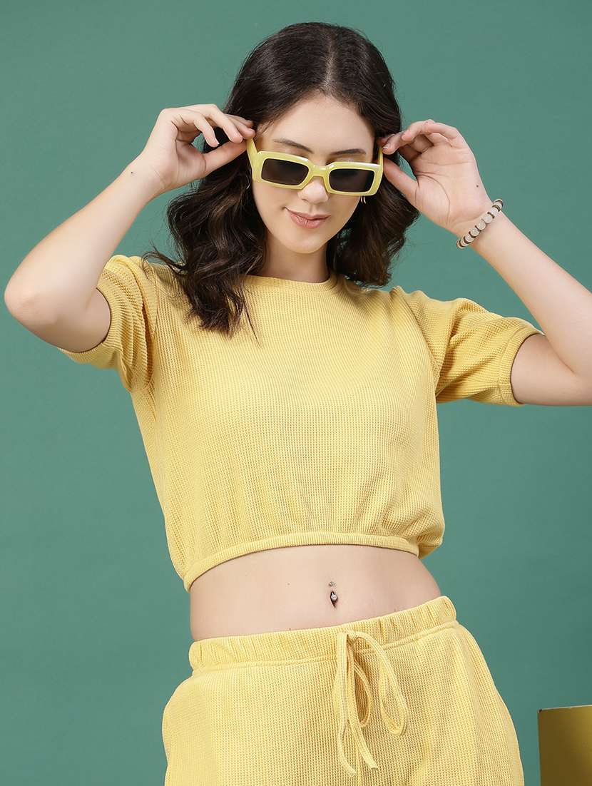 yellow cotton top and trouser co-ord set - 21276112 -  Standard Image - 3
