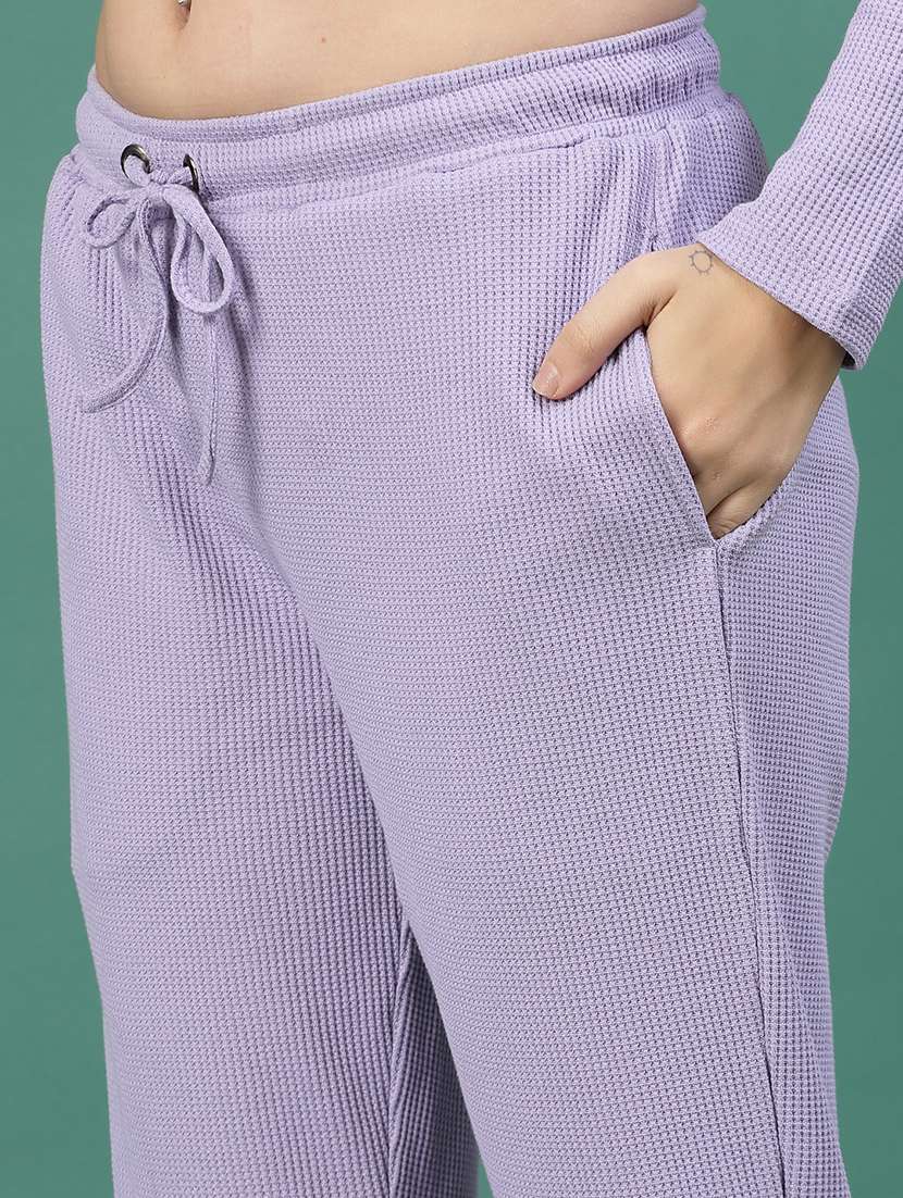 purple cotton top and trouser set coord - 21276117 -  Standard Image - 5