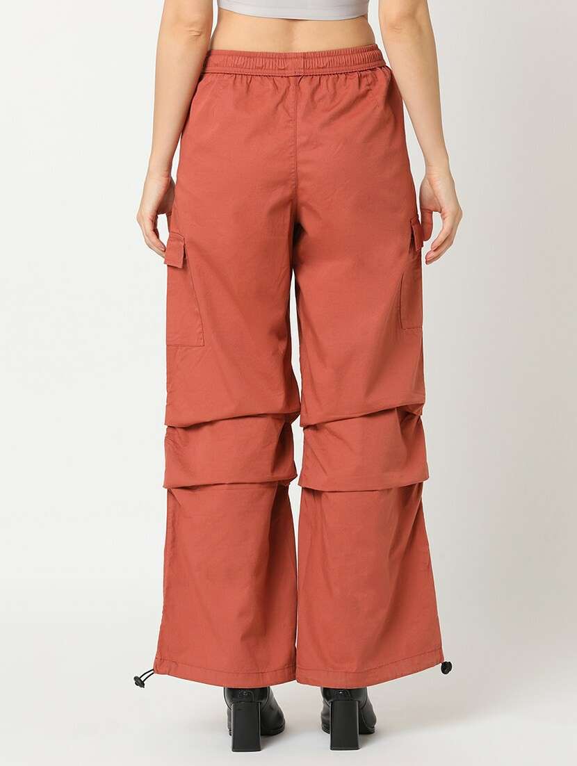 globus women rust washed cargo with adjustable toogles at hem  - 21276135 -  Standard Image - 3