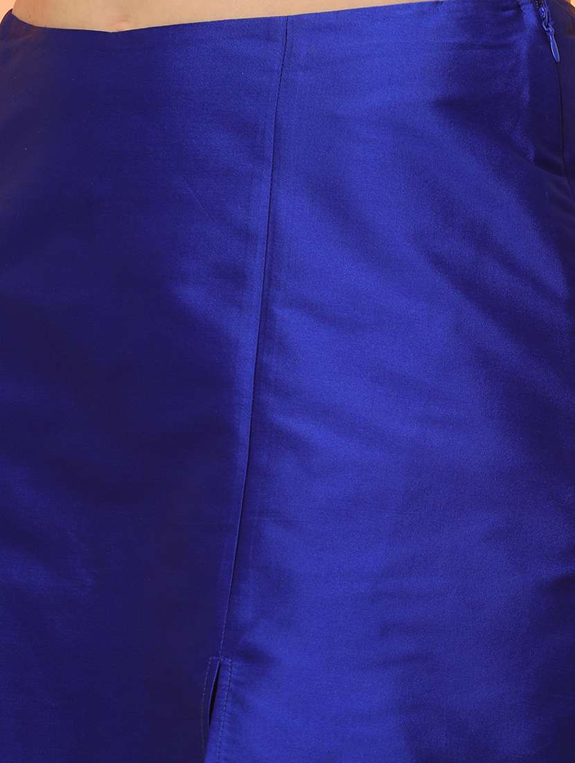 globus women blue balloon sleeve crop top with mini skorts party co-ord set - 21276156 -  Standard Image - 5