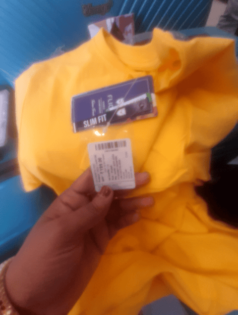 yellow cotton tshirt - 21276494 - Zoom Image - 0