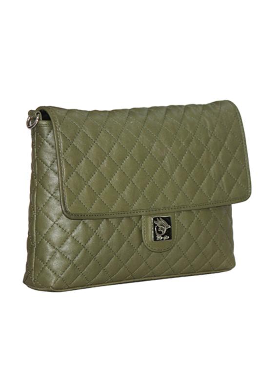 olive leather sling bag - 21276649 - Standard Image - 3