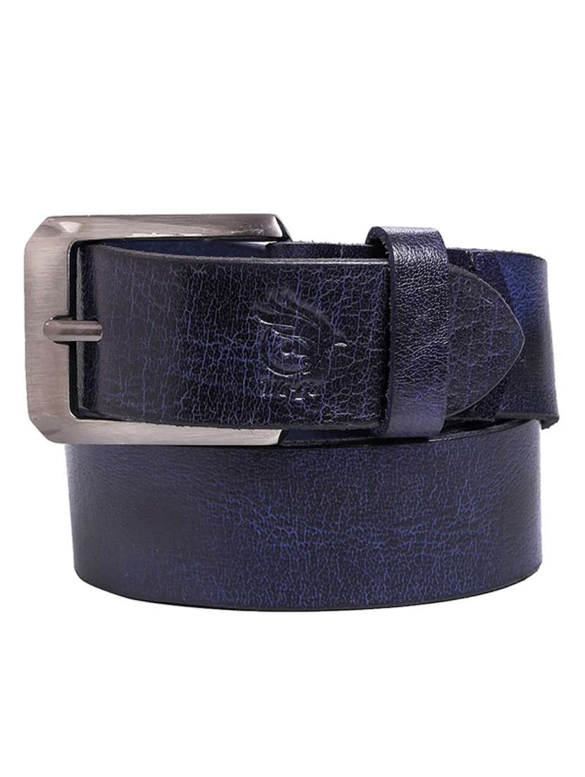 navy blue leather belt