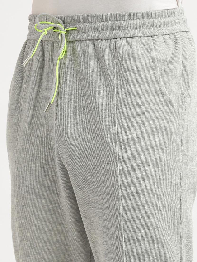 men grey solid mid rise jogger - 21276807 - Standard Image - 5