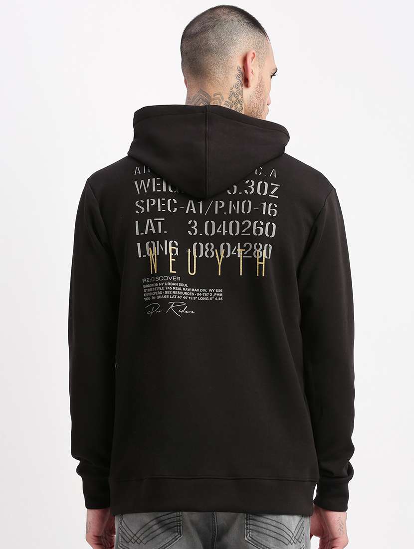 men long sleeved back print sweatshirt - 21276870 -  Standard Image - 3