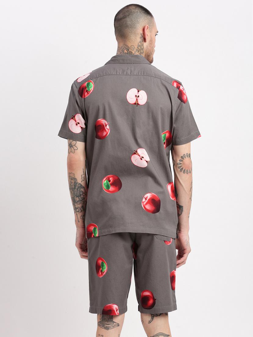 men printed cotton co-ord set - 21276927 - Standard Image - 3