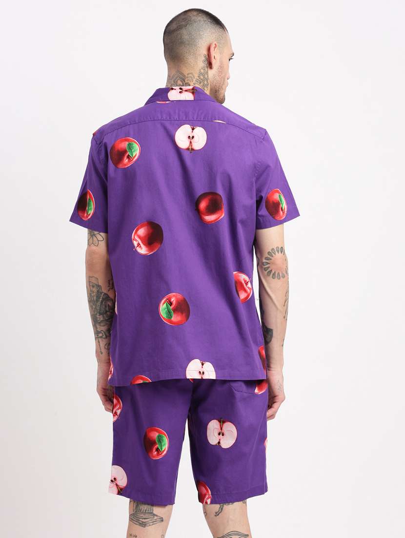 men printed cotton co-ord set - 21276928 - Standard Image - 3