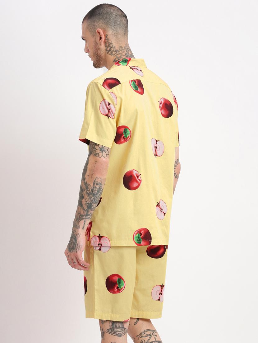 men printed cotton co-ord set - 21276929 - Standard Image - 3