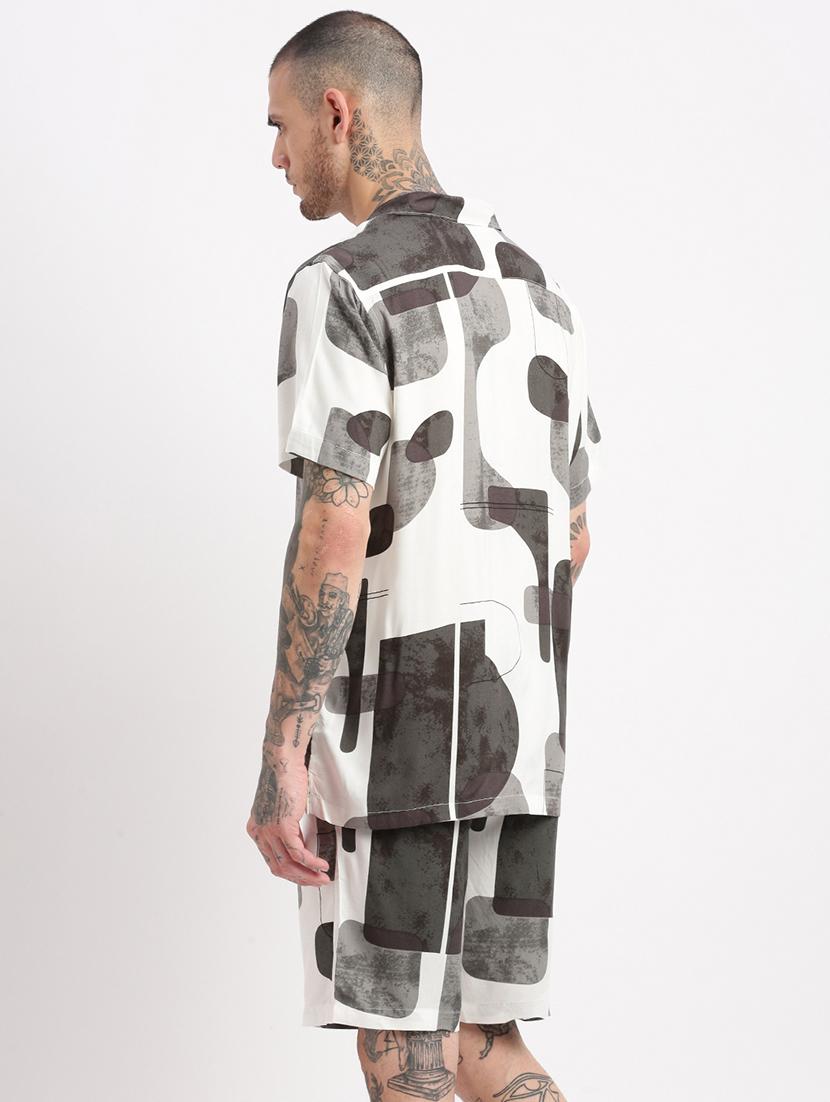 men printed cotton co-ord set - 21276934 - Standard Image - 3