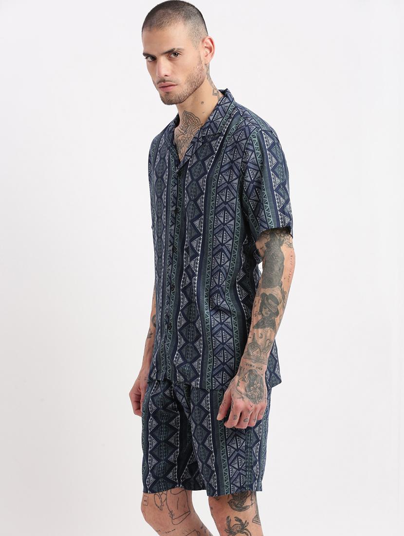men printed cotton co-ord set - 21276937 - Standard Image - 5