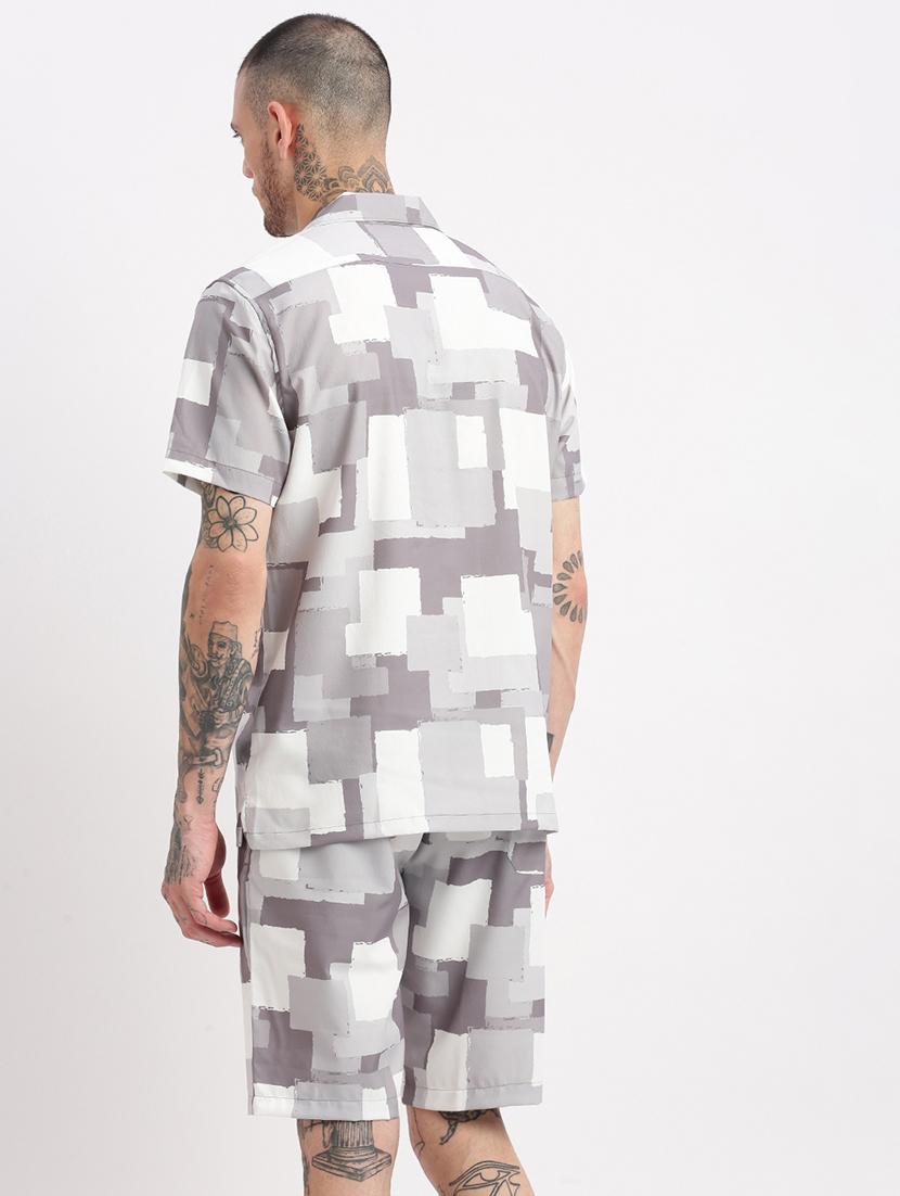 men printed cotton co-ord set - 21276952 - Standard Image - 3