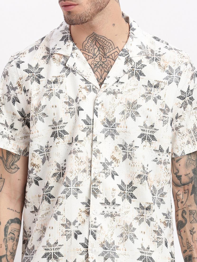 men geometric printed co-ord sets - 21276962 - Standard Image - 5