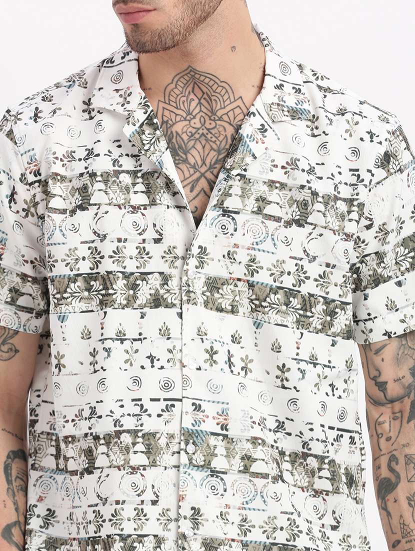 men geometric printed co-ord sets - 21276972 -  Standard Image - 5