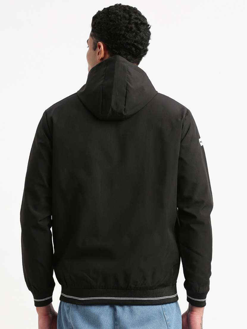 men long sleeves hooded neck bomber jacket - 21277078 -  Standard Image - 3