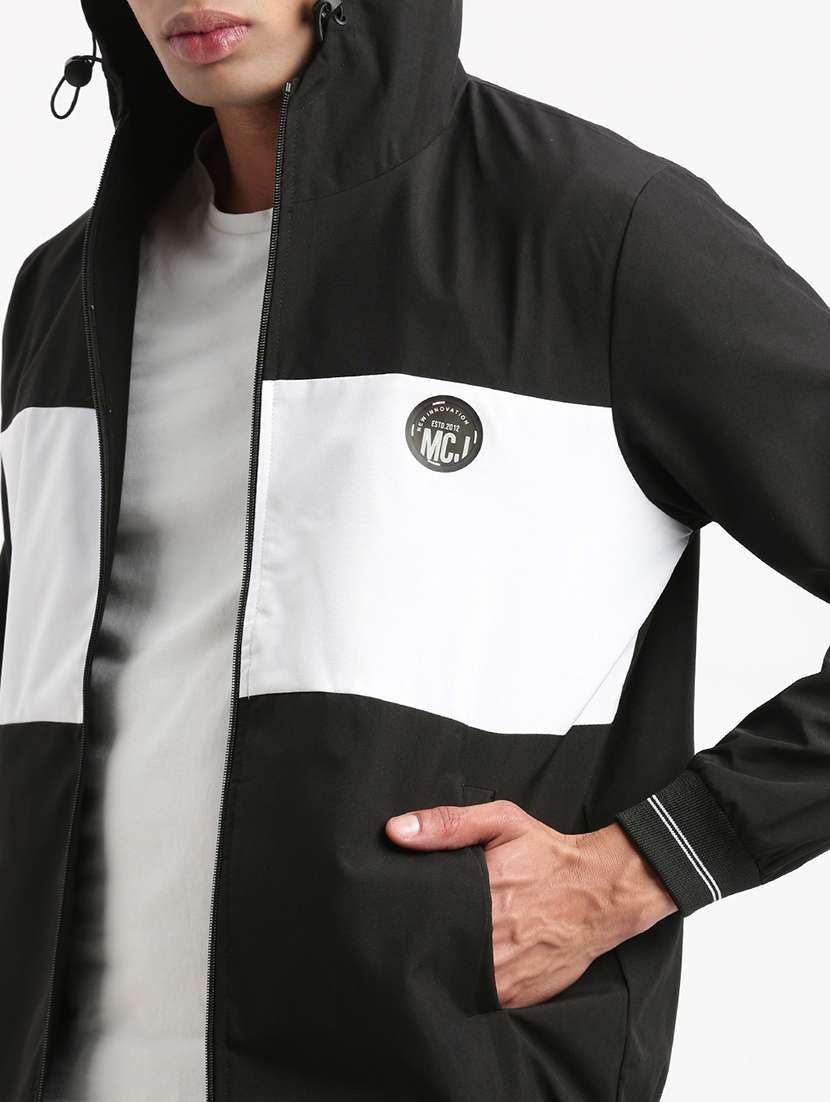 men long sleeves hooded neck bomber jacket - 21277078 -  Standard Image - 5