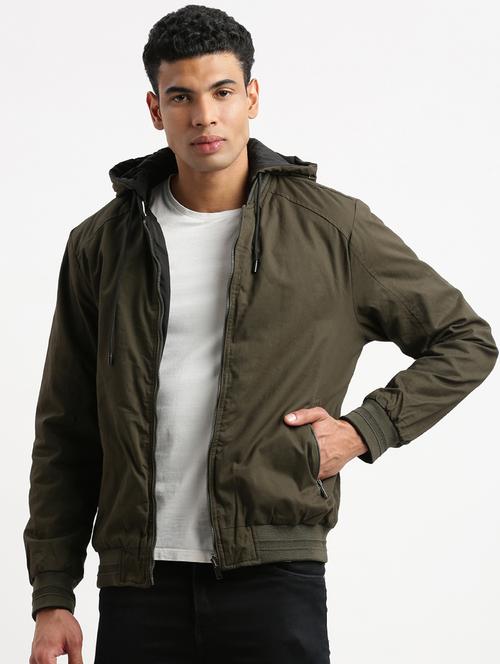 men long sleeves reversible bomber jackets - 21277102 - Standard Image - 0