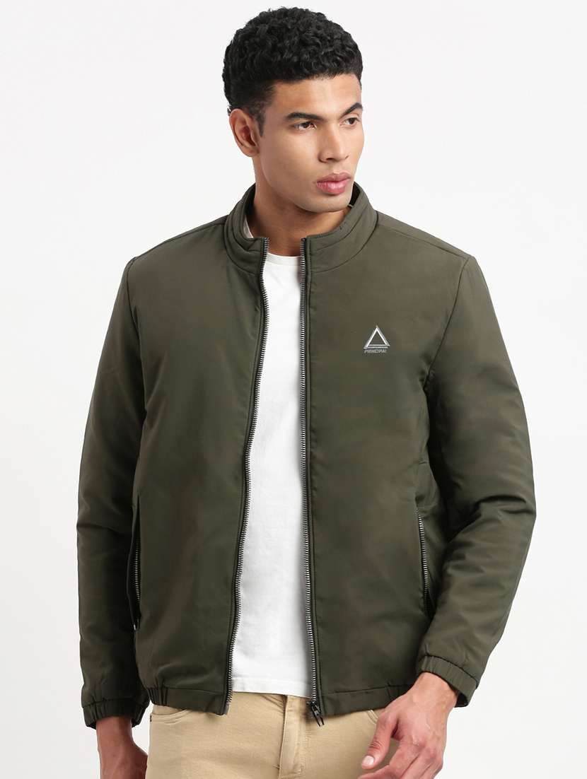 men long sleeves bomber jackets - 21277110 -  Zoom Image - 0