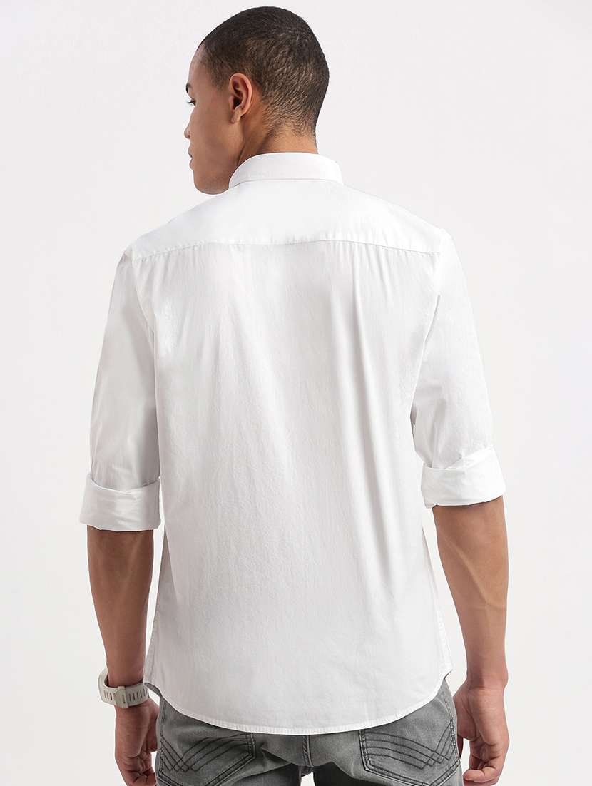 white striped casual shirt - 21277144 -  Standard Image - 3