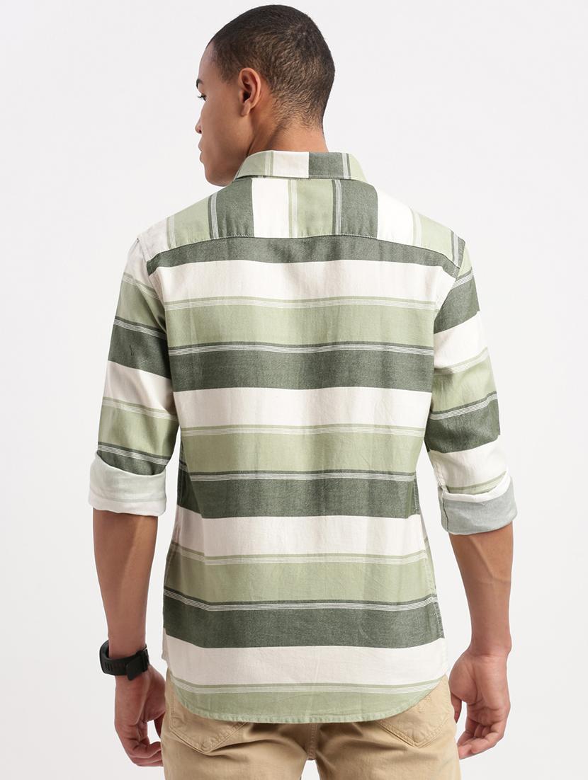 men striped casual shirt - 21277147 - Standard Image - 3