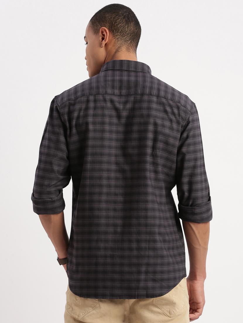 men checkered casual shirt - 21277148 - Standard Image - 3