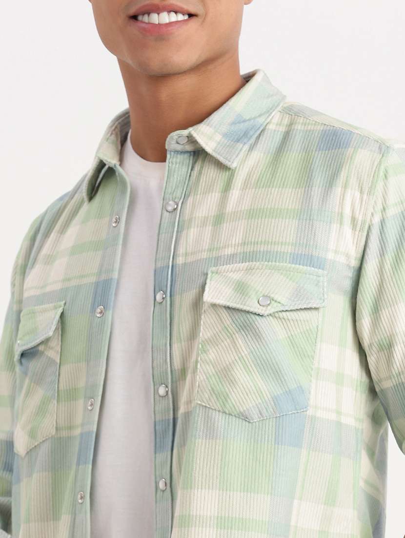 men checkered casual shirt - 21277155 -  Standard Image - 5