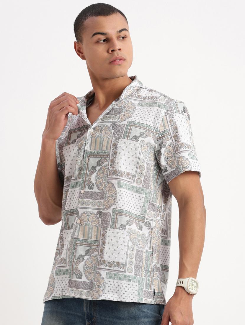 men printed casual shirt - 21277163 -  Zoom Image - 0