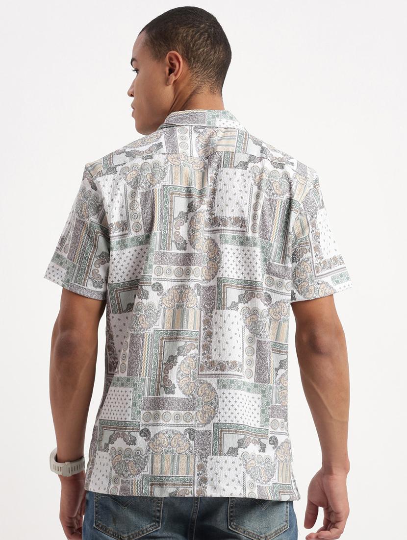 men printed casual shirt - 21277163 - Standard Image - 3