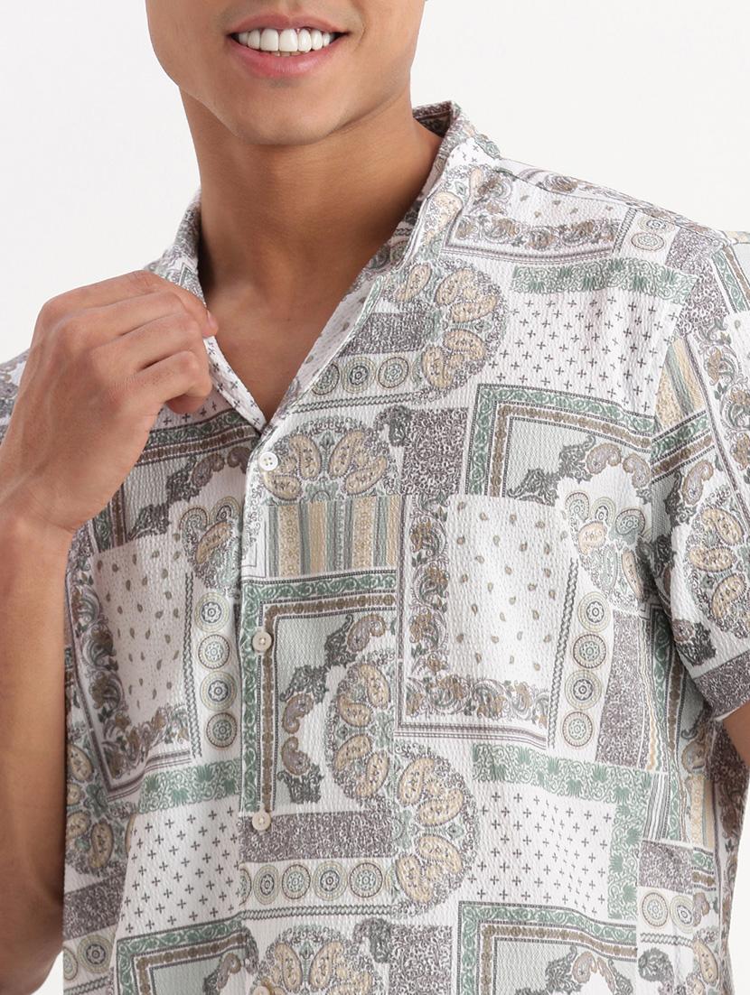 men printed casual shirt - 21277163 - Standard Image - 5
