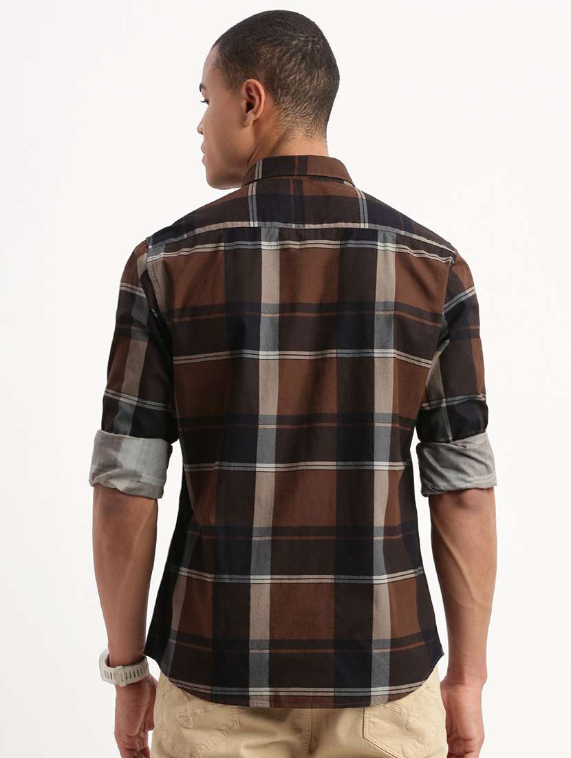 men checkered casual shirt - 21277224 -  Standard Image - 3