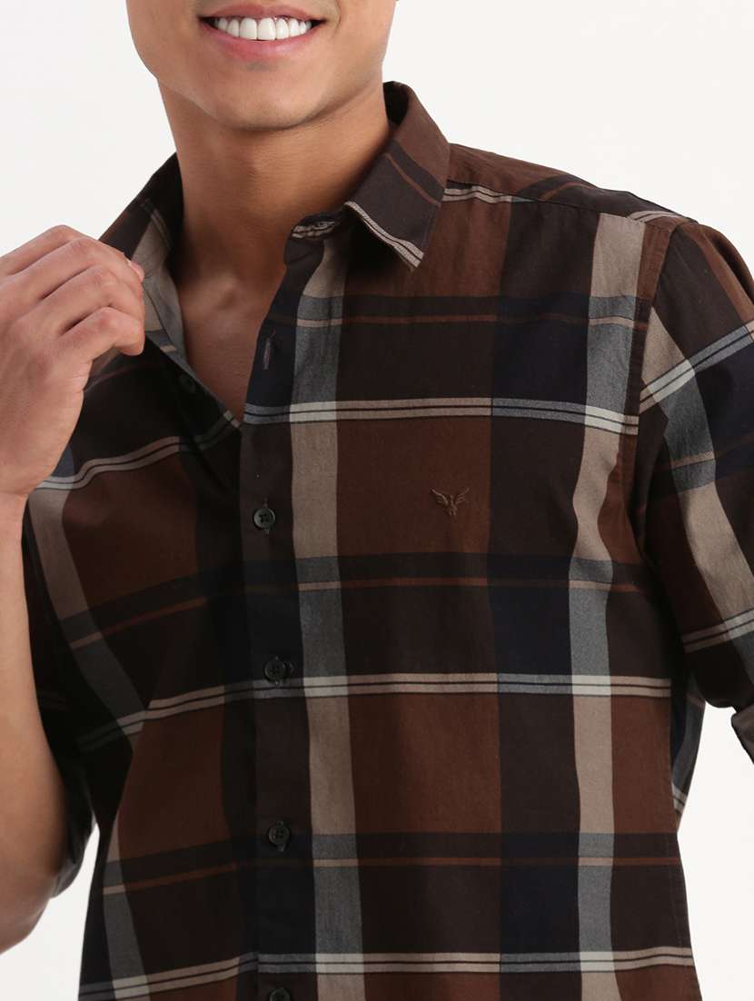 men checkered casual shirt - 21277224 -  Standard Image - 5