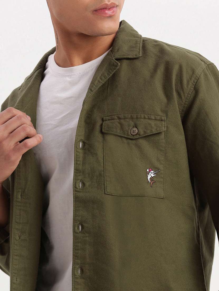 men solid casual shirt - 21277229 -  Standard Image - 5