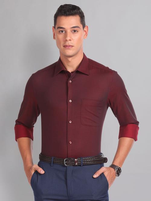 men solid formal shirt - 21277291 - Standard Image - 0