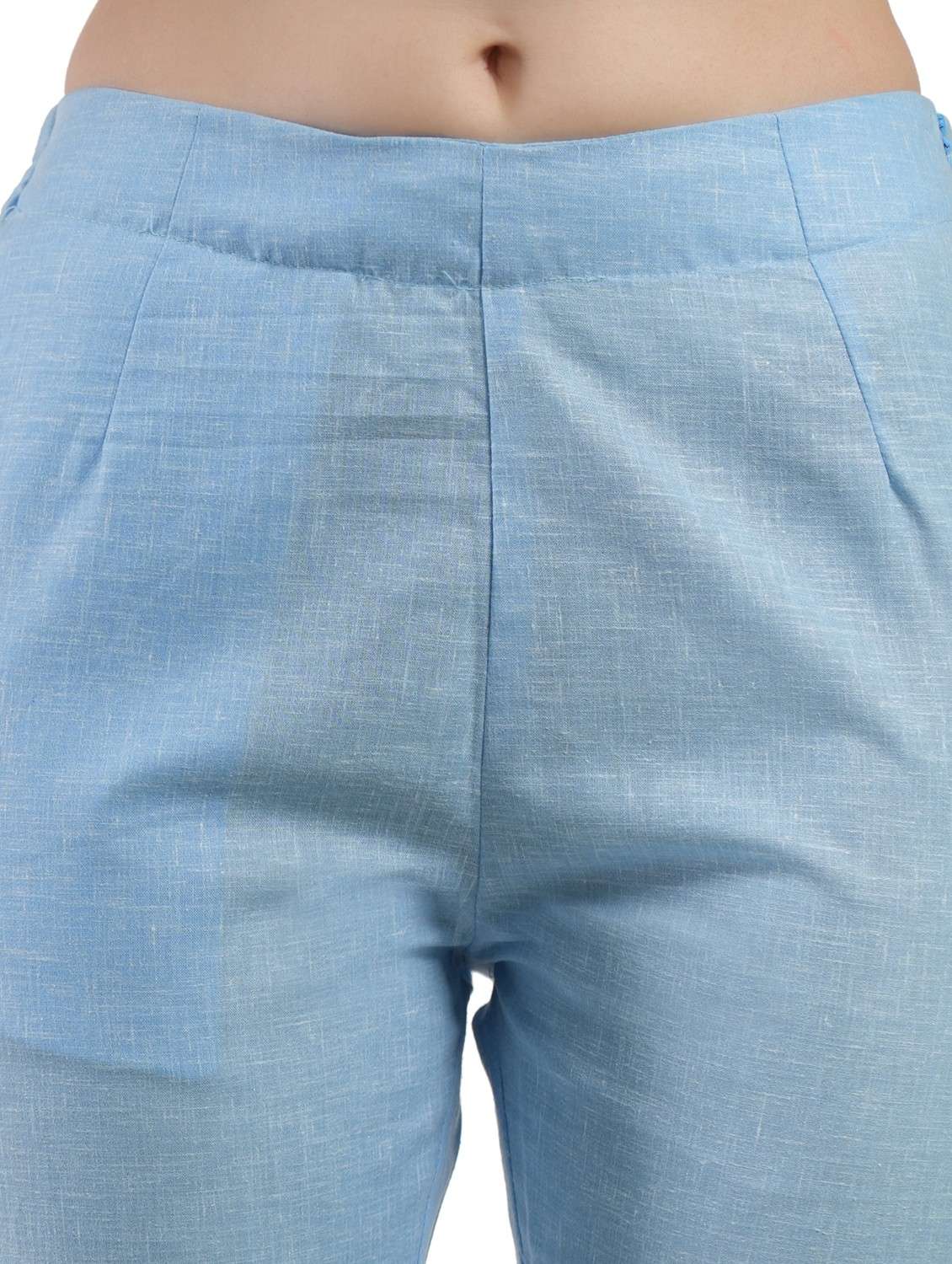 women solid mid rise cigarette pant - 21277308 - Standard Image - 5