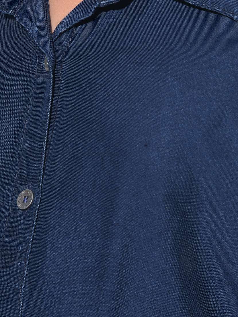 navy blue viscose top - 21277325 - Standard Image - 5