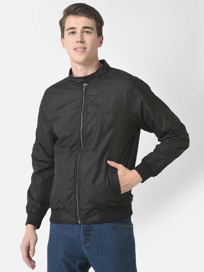 men brown checks casual jacket