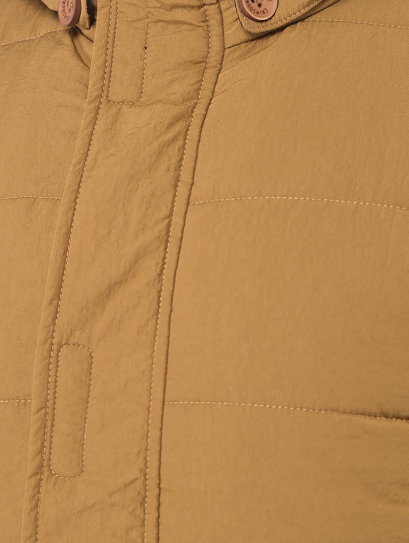 khaki polyester casual jacket - 21277378 - Standard Image - 5