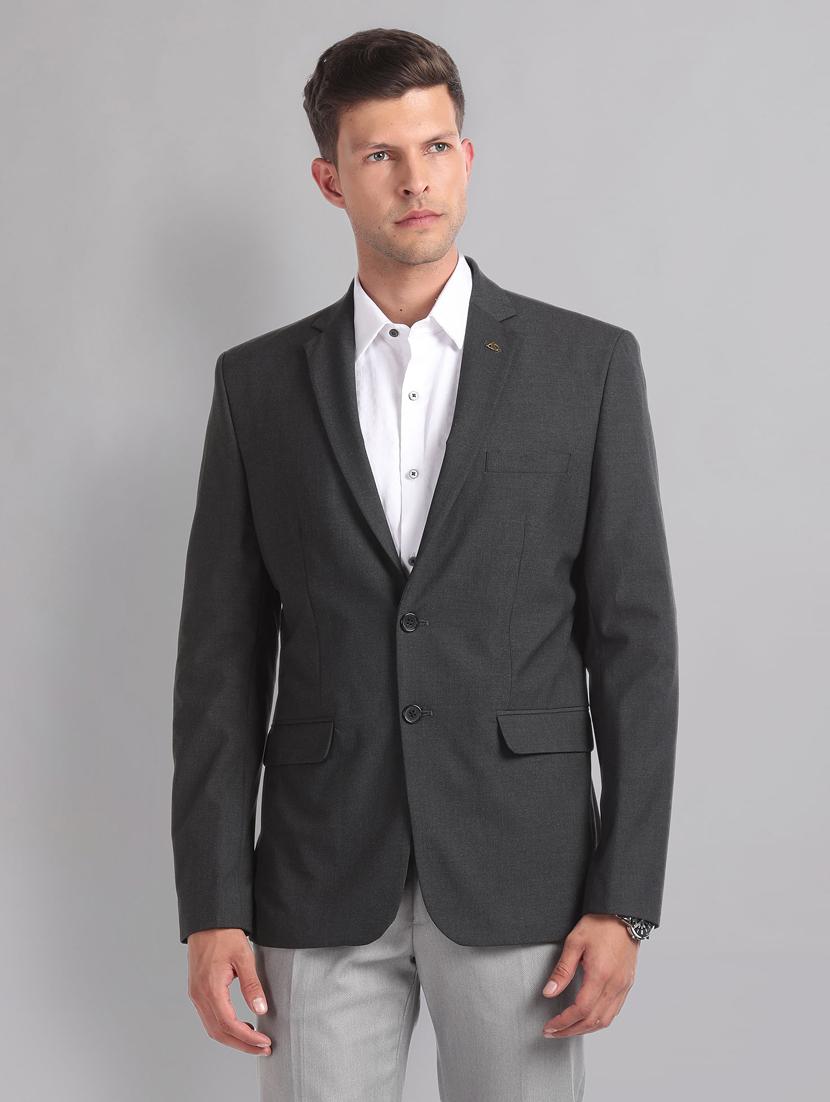 men long sleeved solid single breasted formal blazer - 21278075 - Standard Image - 3