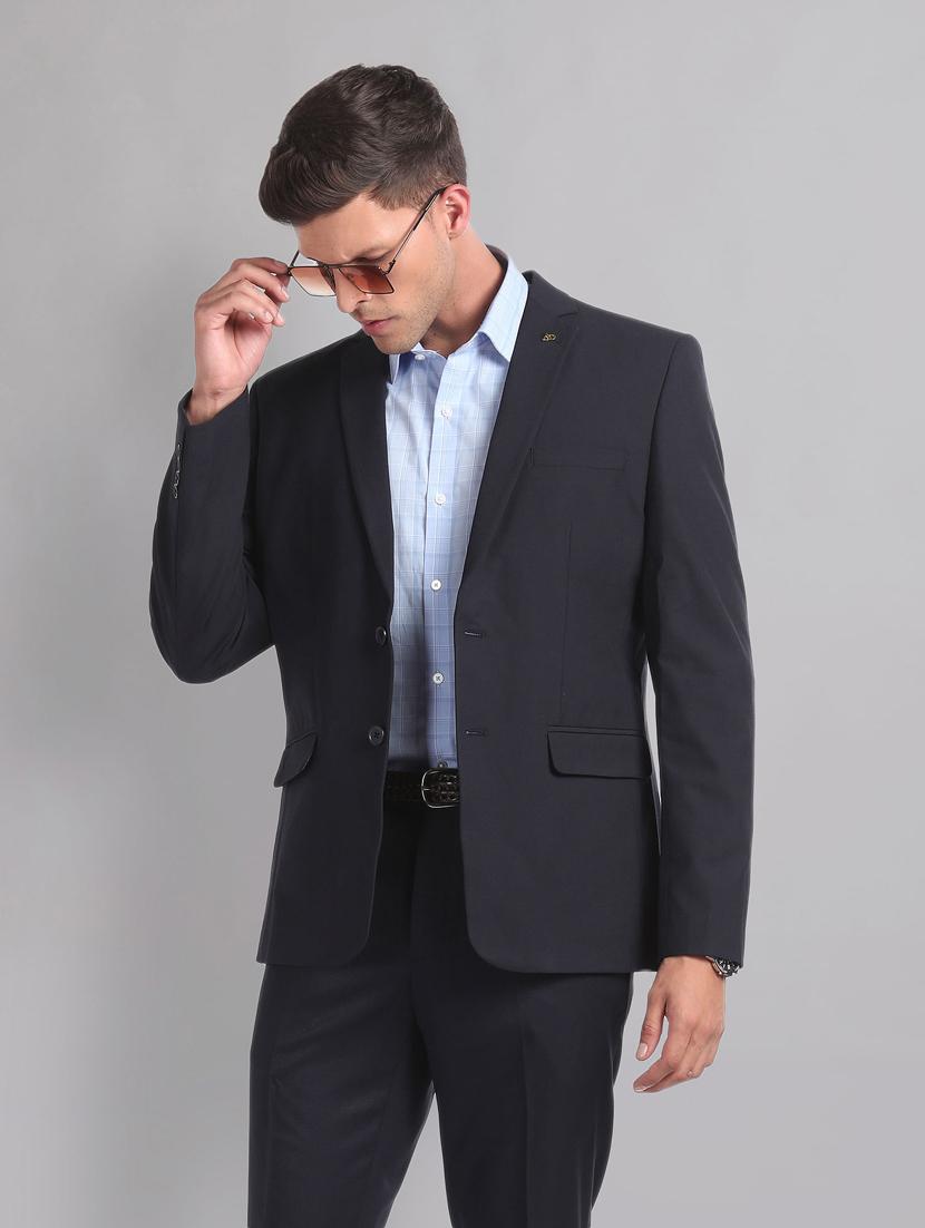 men long sleeved solid single breasted formal blazer - 21278076 - Standard Image - 3