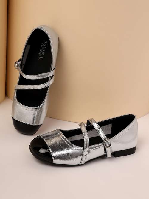 silver pu ballerina - 21278252 -  Standard Image - 0