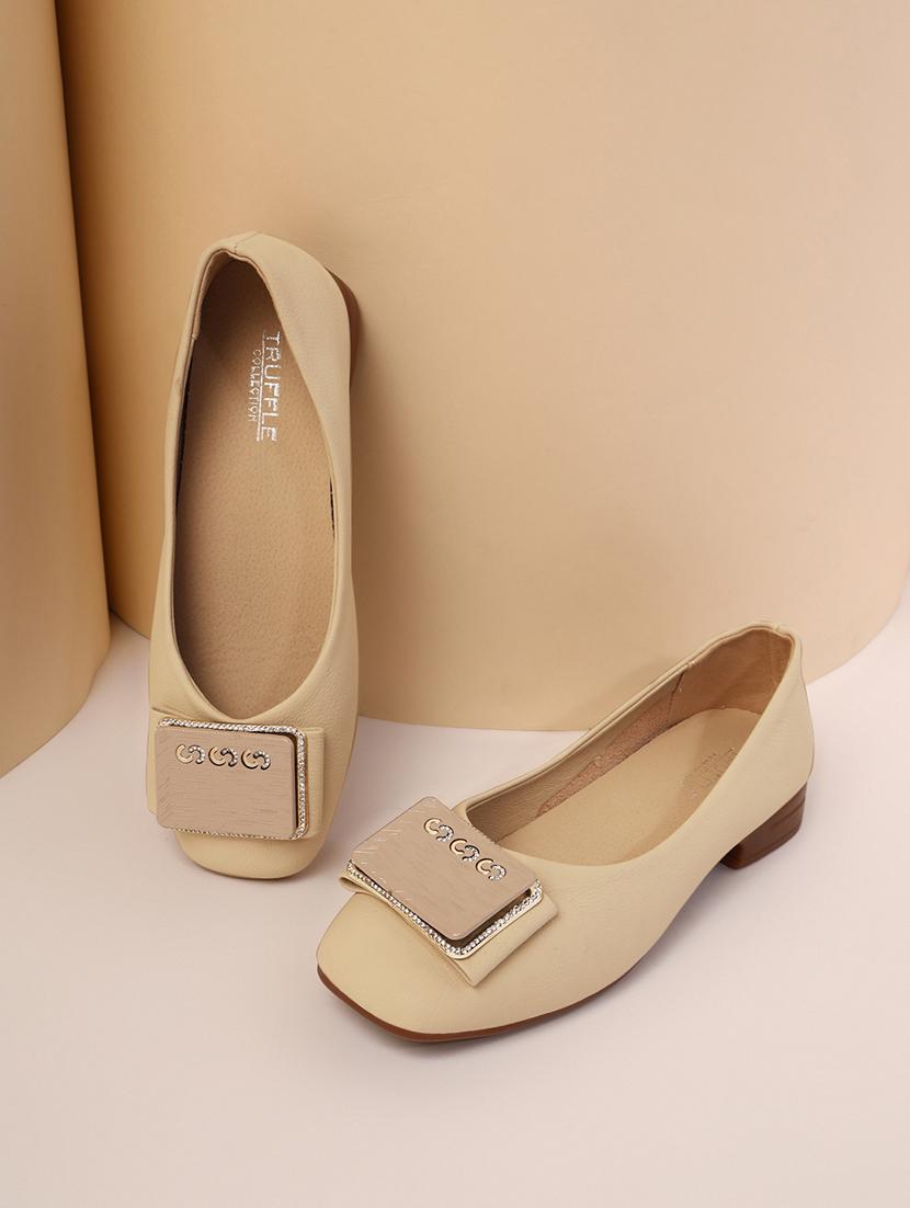 brown pu ballerina - 21278254 -  Zoom Image - 0