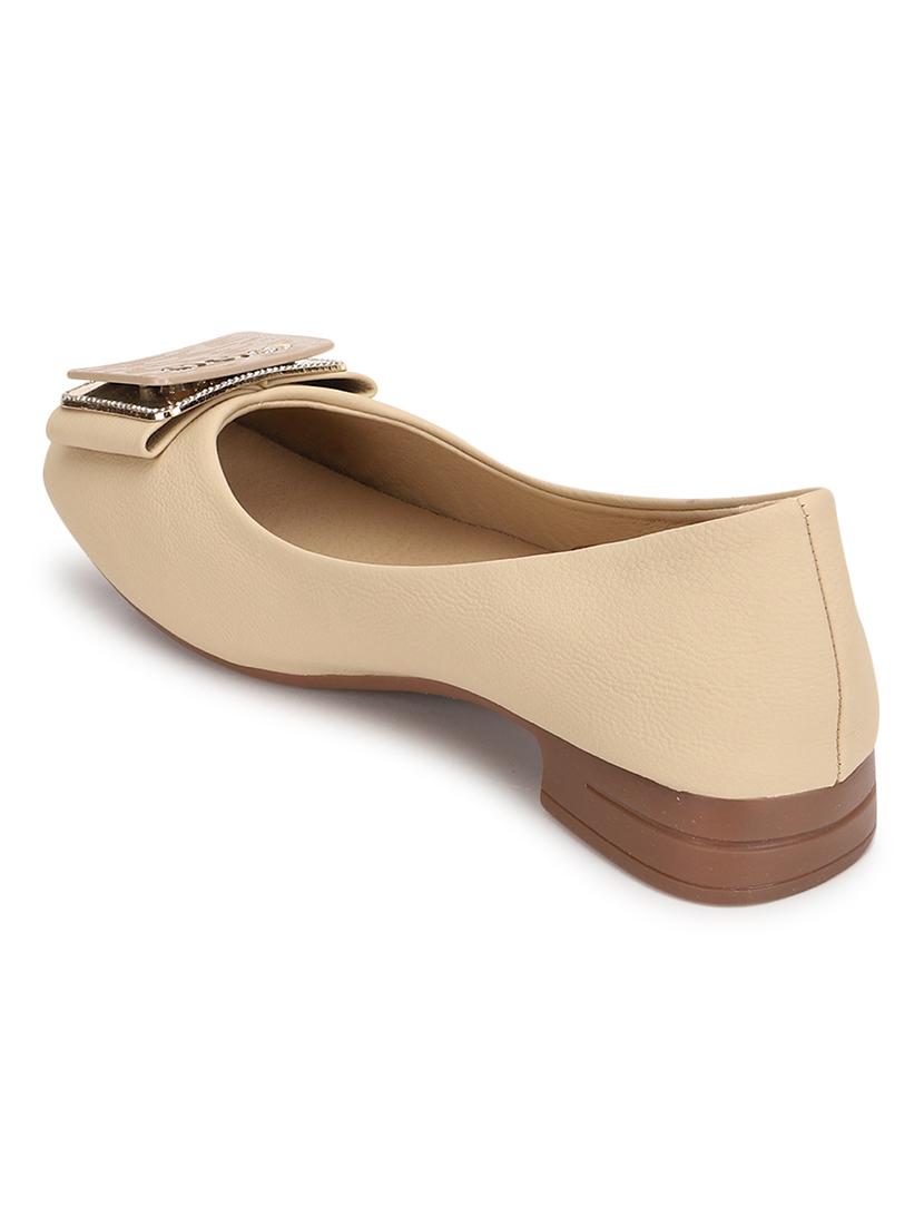 brown pu ballerina - 21278254 - Standard Image - 3