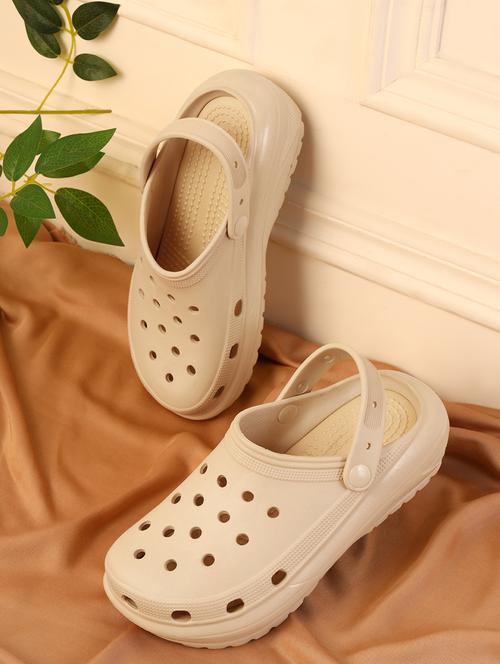beige slip on clogs - 21278257 -  Standard Image - 0