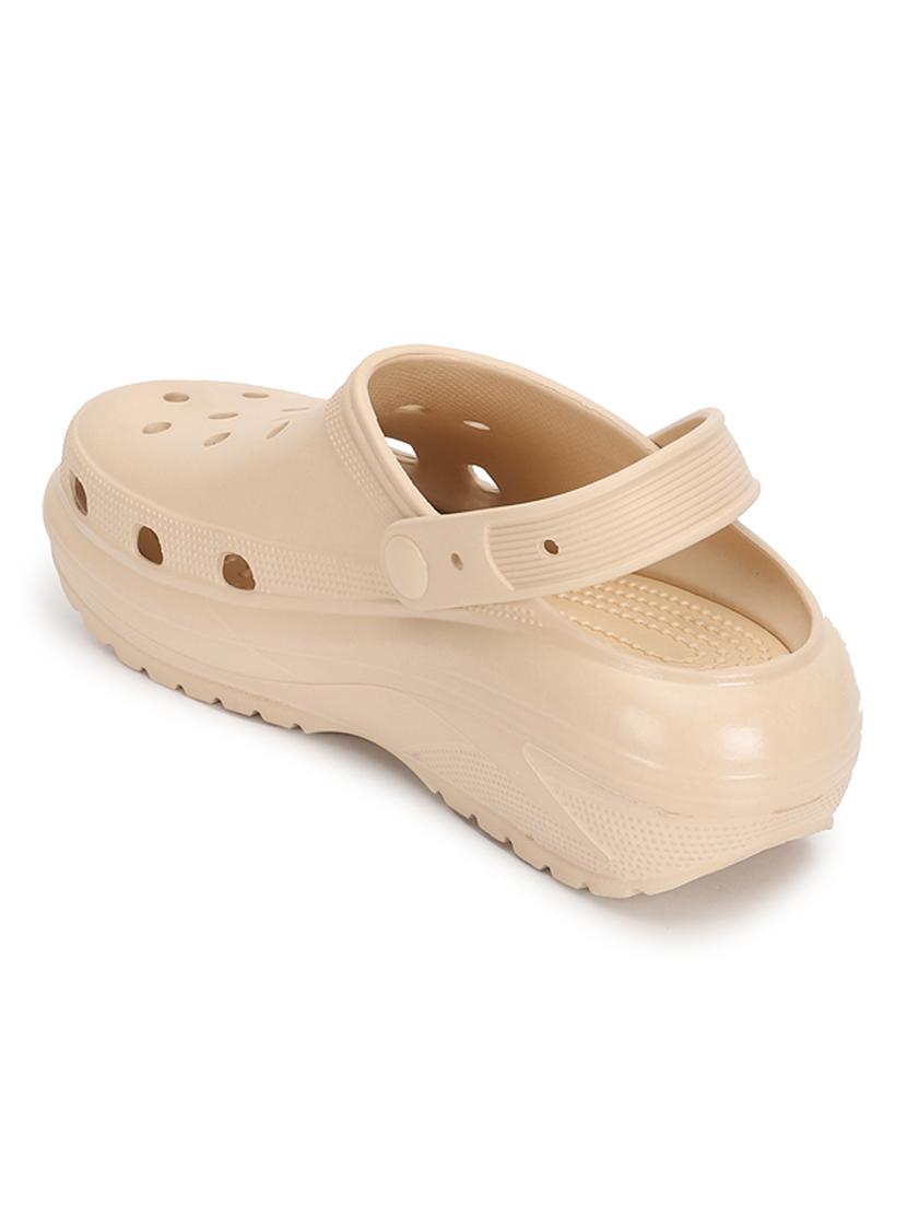 beige slip on clogs - 21278257 - Standard Image - 3