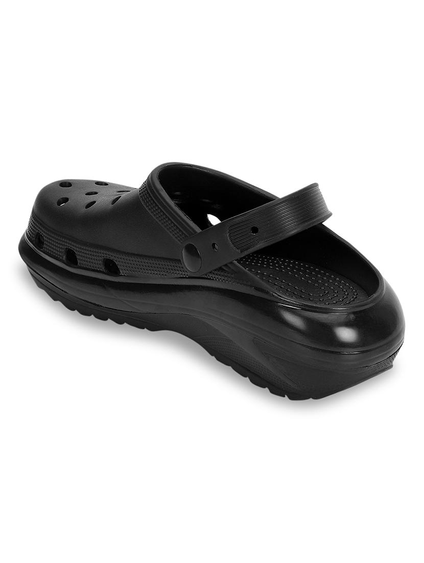 black slip on clogs - 21278258 - Standard Image - 3