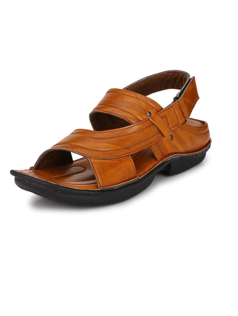 bucik bck073 lightweight comfort summer trendy premium stylish men tan sandals  - 21278361 -  Standard Image - 3