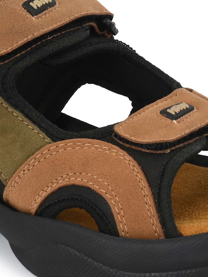 men color block back strap floater - 21278369 -  Standard Image - 5