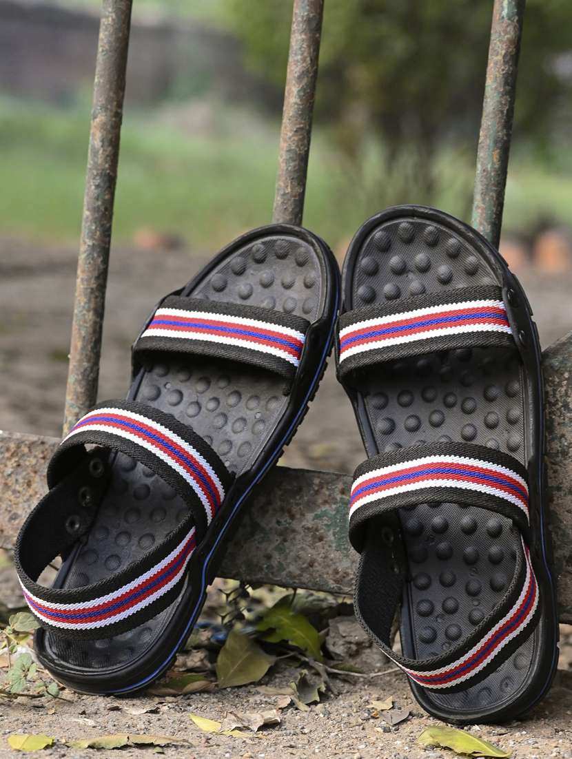 bucik bck10073 lightweight comfort summer trendy premium stylish men black sandals 